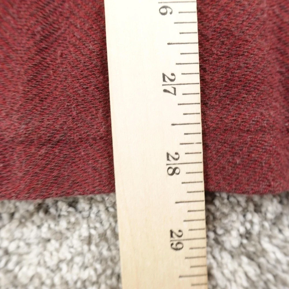 VTG LL Bean Sweater Mens L Red 1/4 Zip‎ Mock Neck Knit Pullover Outdoor Hiking